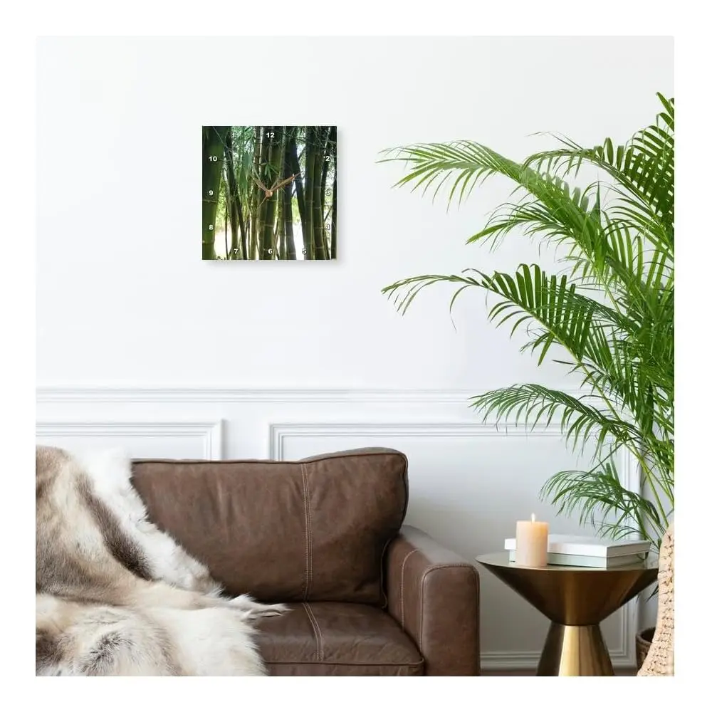 Jam Dinding Dekat Bambu, 10 Inci (Dpp_18608_1)