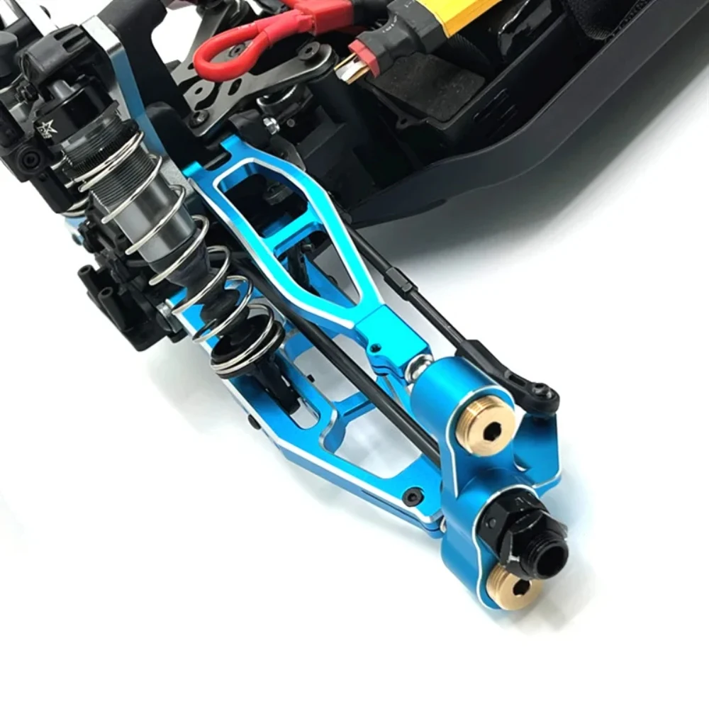 Bloque de dirección de brazo de suspensión delantera y trasera de Metal para 1/8 FS Racing TANK ATOM SHARKS Leopard FOCUS 6S RC piezas de mejora de coche