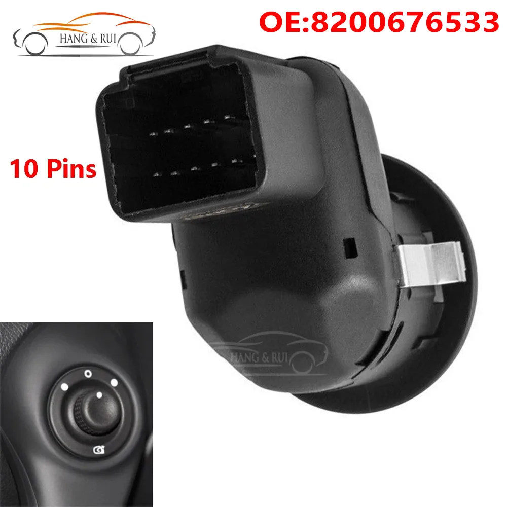 8200676533 Car Rearview Mirror Button Control Switch 10 Pins For Renault Laguna II Megane 2