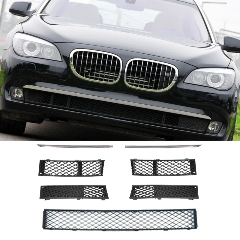 Front Bumper Cover Grille For BMW 7-Series F02 730i 740i 750i 760i 740Li 2008-2015