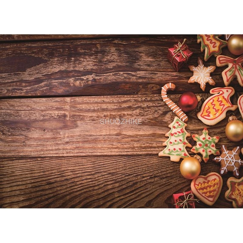 SHUOZHIKE Christmas Theme Photography Background Snowman Christmas tree Portrait Backdrops For Photo Studio Props DHT-03