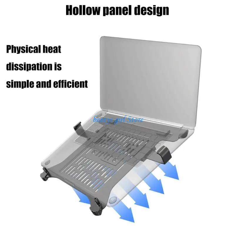 

C7AB Laptop Desk Stand Attachment VESA Mount Tray Holder Up to 17Inch Ventilated Notebook Tray Laptop Tray