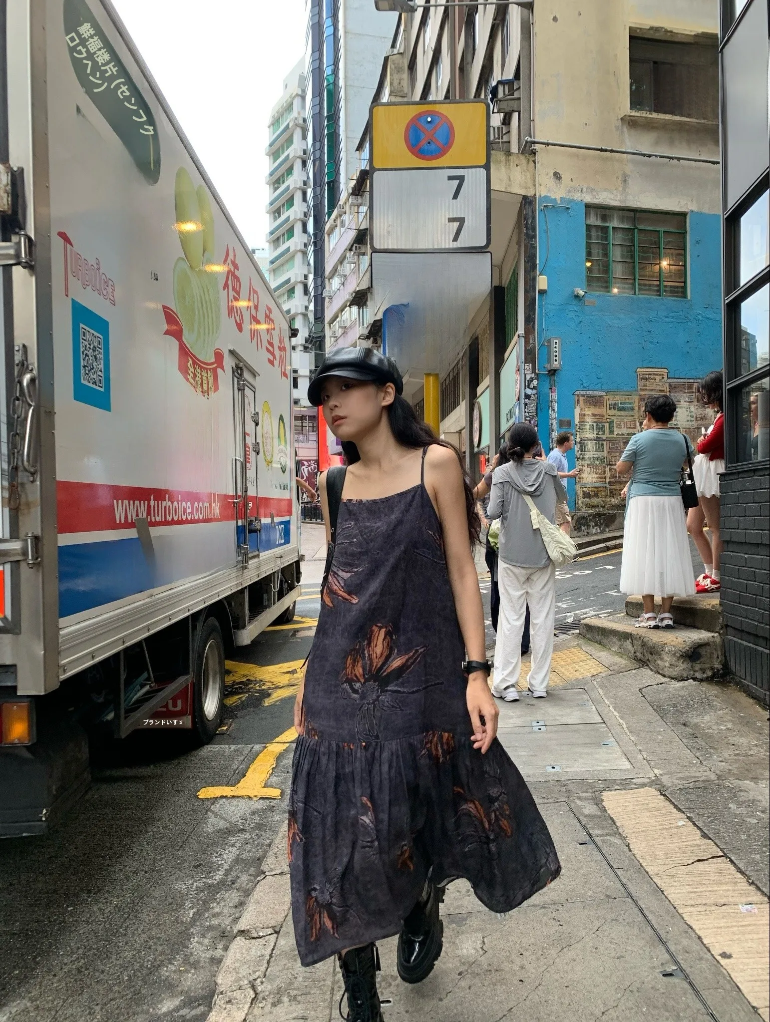 

Jinputi Silk Hemp Print Strap Dress Women's Spring Summer Design Sense Inner Long Skirt A-Line Loose Fit Tourist