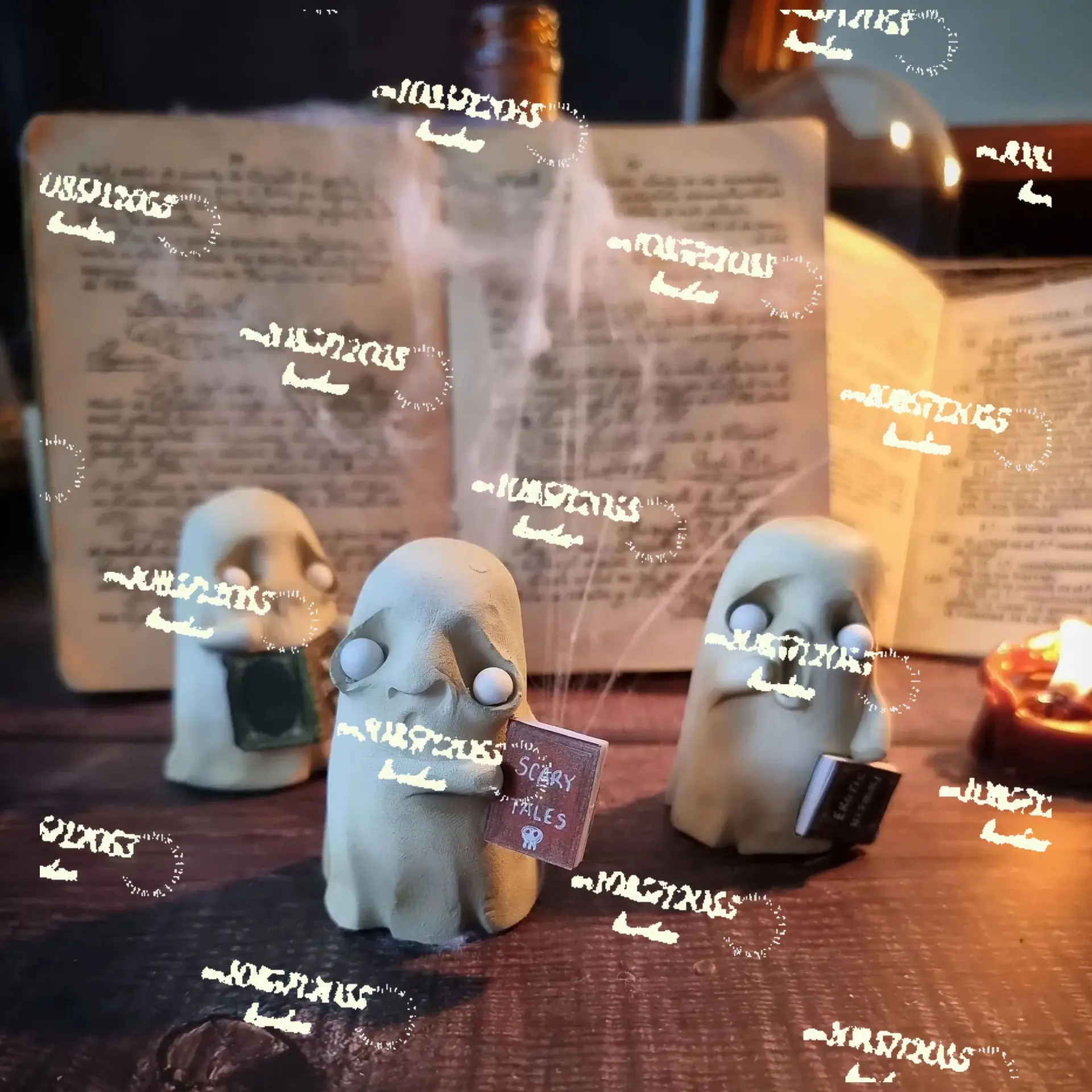 

Apply to Resin Crafts Halloween Decorations Beginner Ghost Statue Ornaments Home Atmosphere Gift