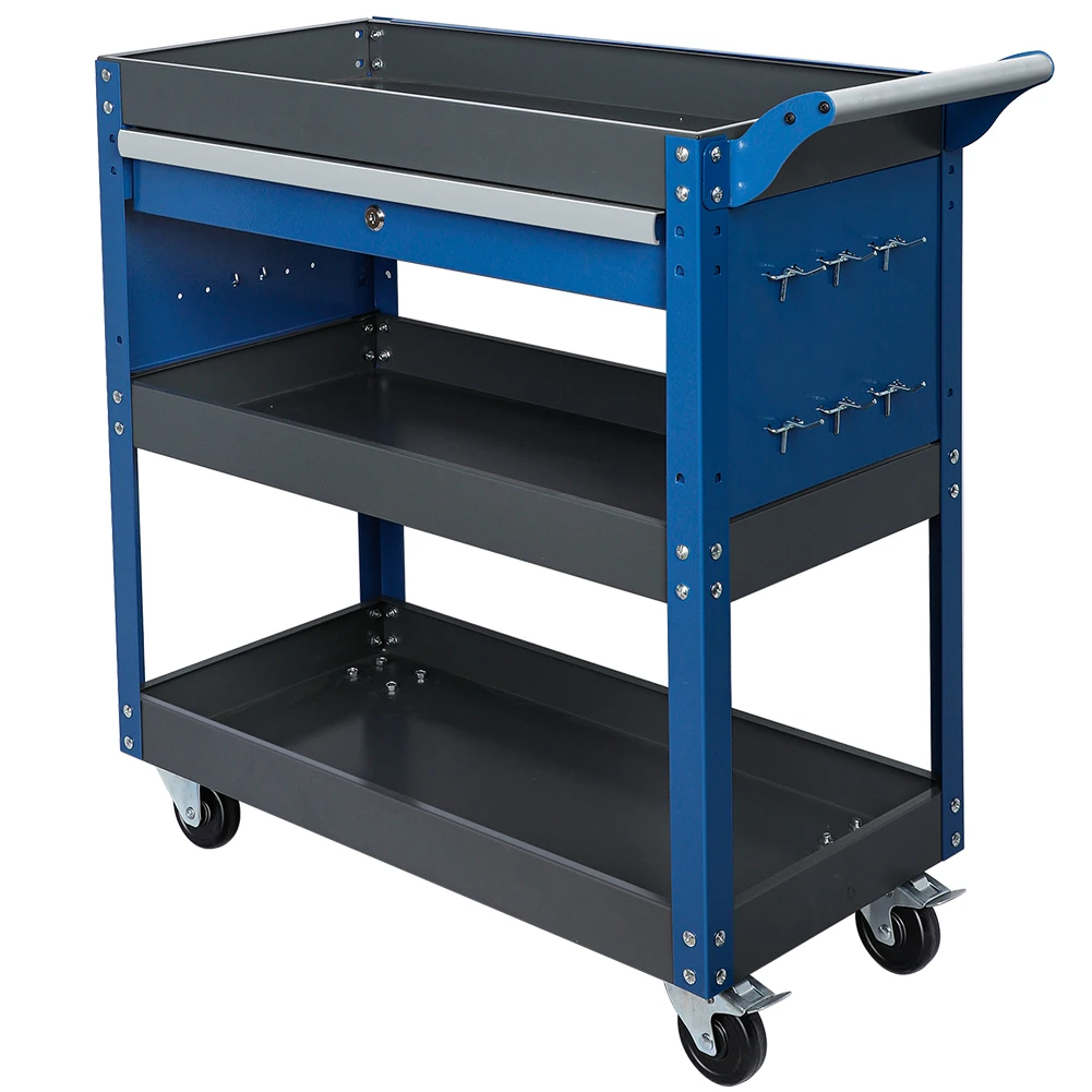 Large tooltrolley cart，car maintenancetool cabinet,large capacity workshop tool cart,tool storage rack ，Tool cart 7-daydelivery