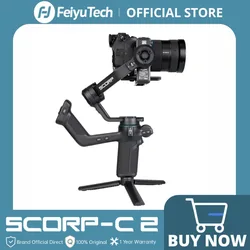 FeiyuTech Official Feiyu SCORP Series SCORP-C2 Handheld Gimbal 3-Axis Stabilizer Handle Grip for DSLR Camera Sony/Canon
