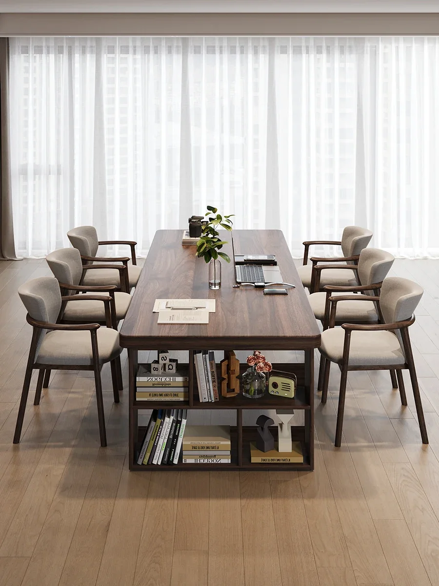 

South American walnut study desk home living room reading