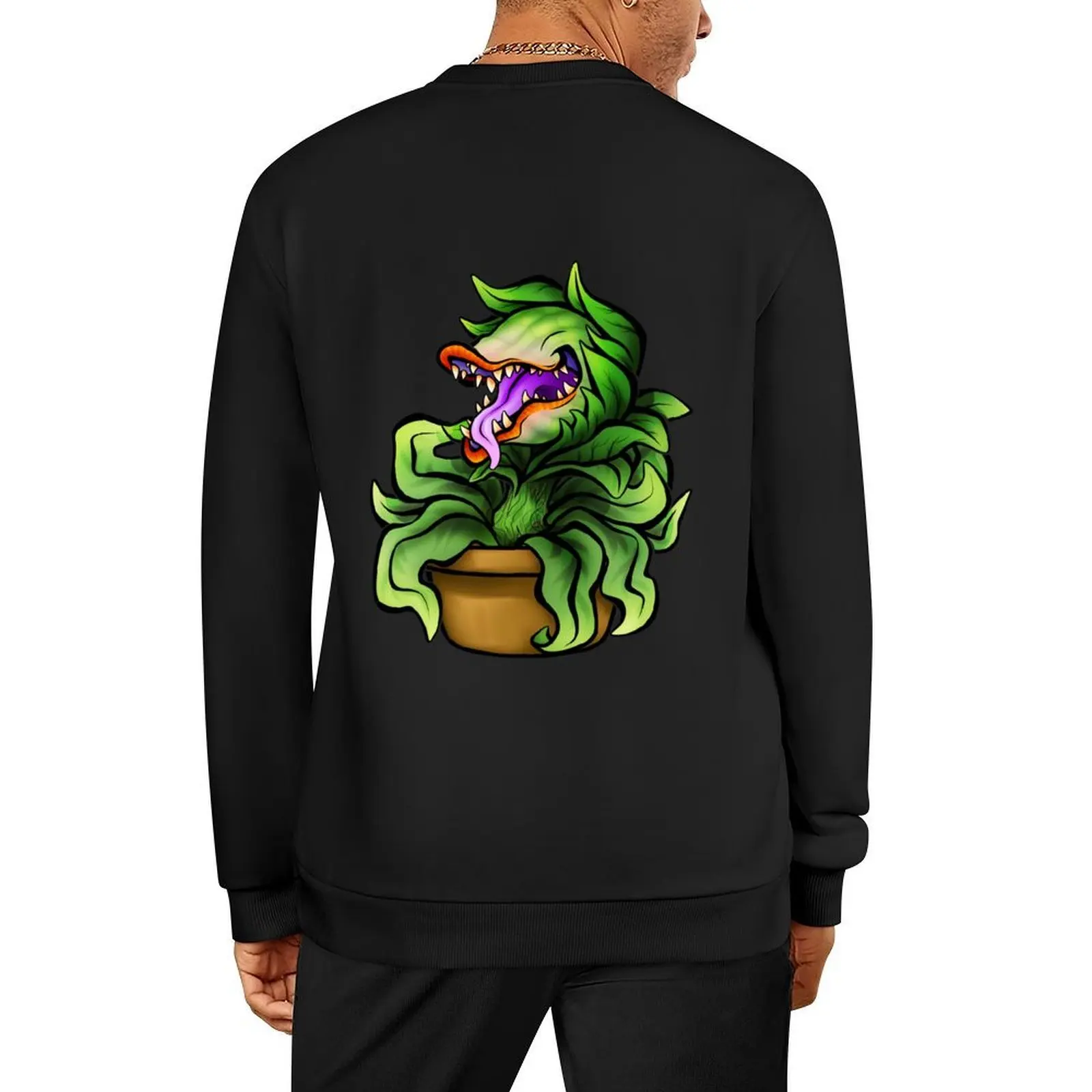 

Feed Me, Seymour! Pullover tracksuit korean style clothes mens clothing clothes for men sweatshirts men
