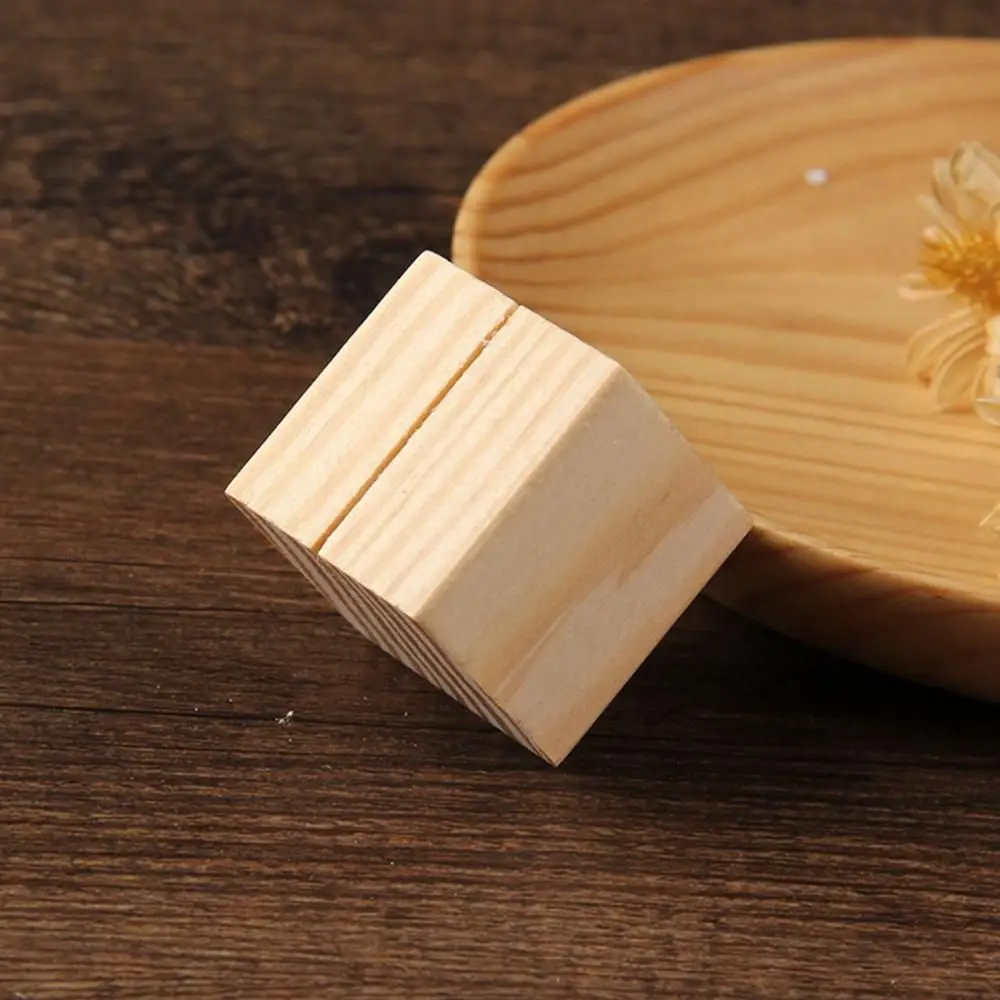 Photo Picture Wedding Wooden Table Number Rustic Sign Note Holder Decoration Place Card Holder Display Stand