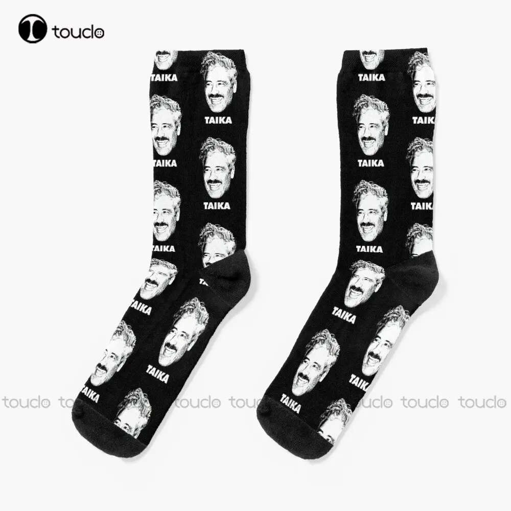 

Taika Waititi Socks Mens Socks Crew Personalized Custom Unisex Adult Teen Youth Socks Custom Gift 360° Digital Print Streetwear