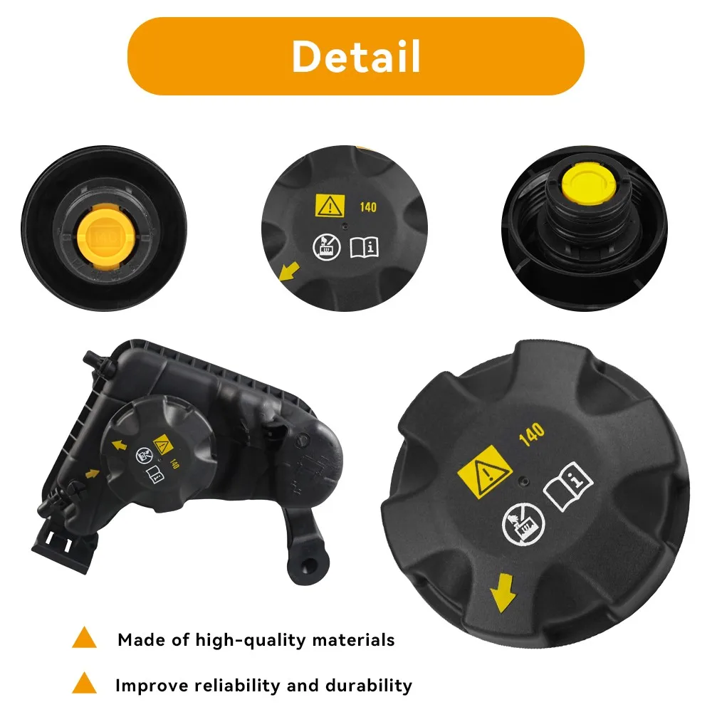 ZOOMKEY Coolant Recovery Expansion Tank Cap Fit For BMW E70 E82 E88 E89 E90 E91 E92 Direct Replacement Accessories 17117639020