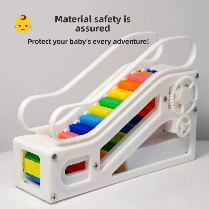 3D Printed DIY Manual Elevator Toy Eonal Scientific Construction Model Se Eco-Friendly Plastic for Ages 4 And up