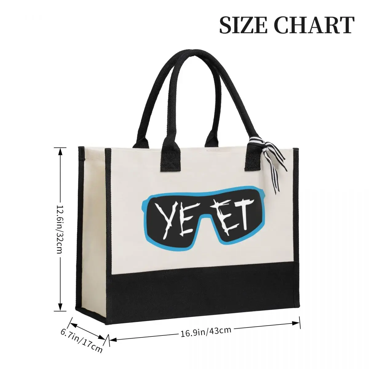 Canvas Gift Shopping Bag Yeet Canvas Large Capacity Bag Customizable Quality Gifts