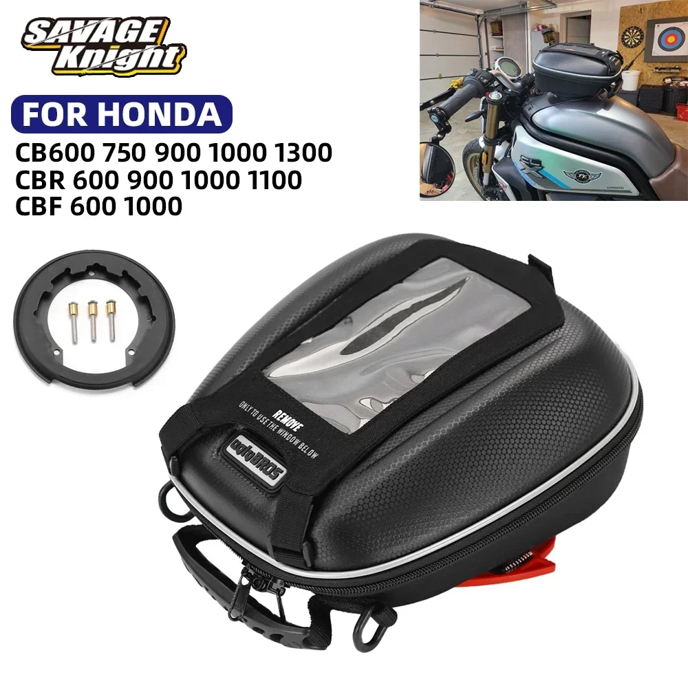 Motorcycle Tank Bag Tanklock Luggage SaddleBag For HONDA CBF CB CBR 600 900 1000 1100 CB750 CB1300 CBF500 CBF600 CBR600 CBR954RR