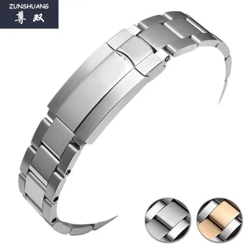 

2024 no logo 316L Stainless Steel Watch Band for Rolex Men's Watch Bracelet Metal Strap 20 21mm