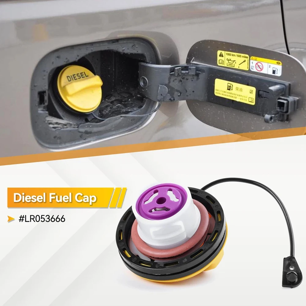 Diesel Fuel Cap for Range Rover Sport TDV6 Evoque Discovery 3 4 5 NS LR053666 Mark Fuel Cap