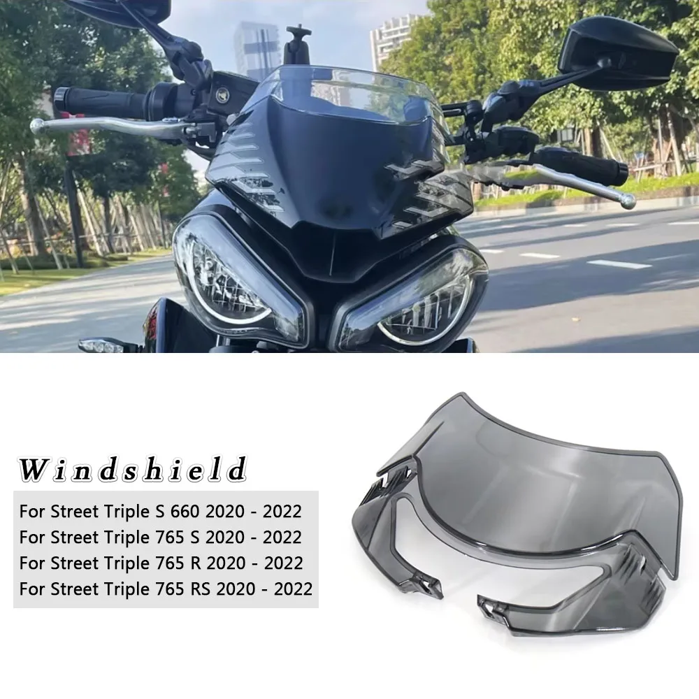 

S 660 765 S RS 765 R New Motorcycle Accessories Windshield Defector Fits For Street Triple S660 765RS 765R 765S 2020 2021 2022