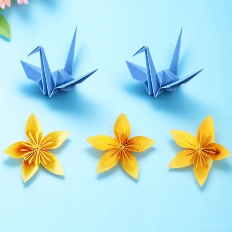 

100Pcs Origami Paper Double Sided Bright Color Square Sheets 20x20cm High Quality Tear Resistant for Kids Adults Beginners