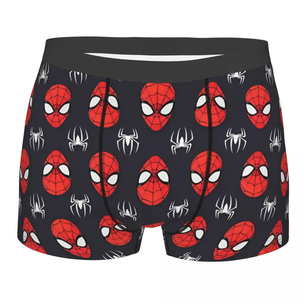 

Spider-Man Head Logo Men's Underwear Boxer Shorts Panties Sexy Soft Underpants for Homme Plus Size