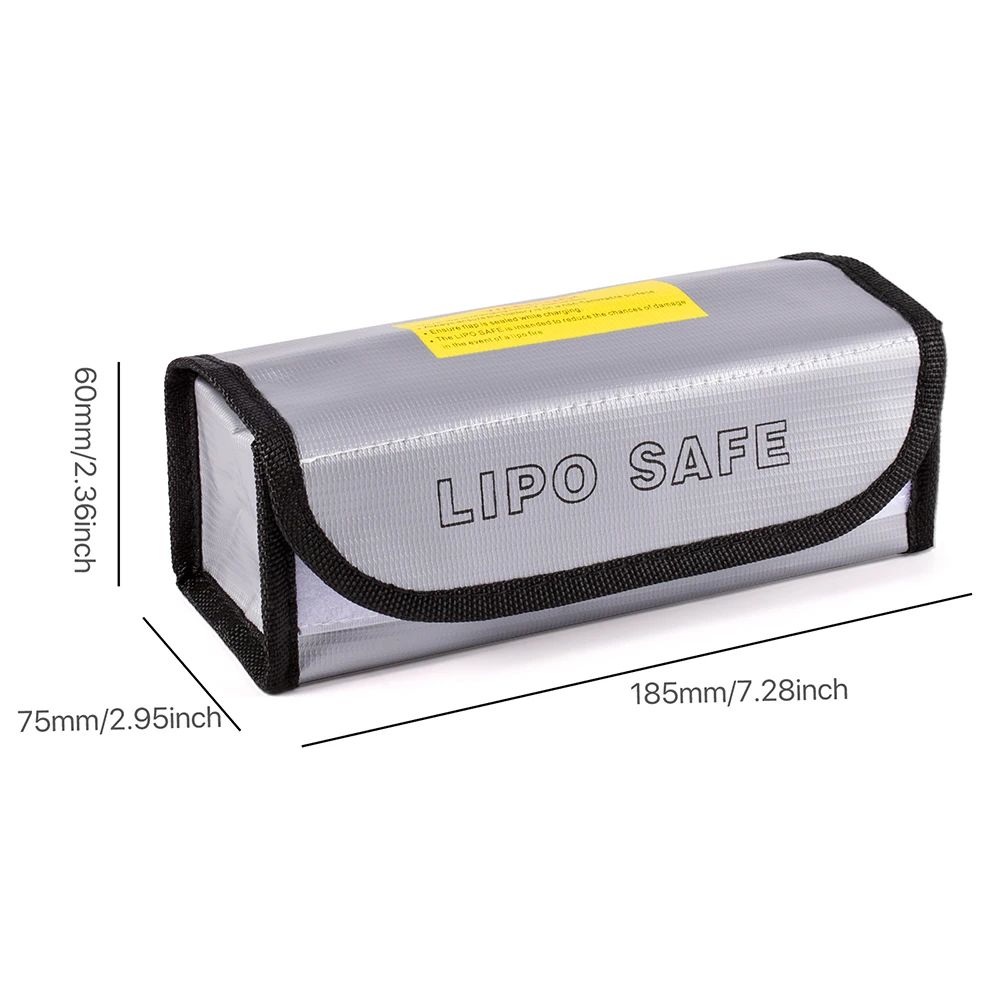 Lipo Guard Sicherheitstasche, feuerfest, explosionsgeschützt, tragbar, Lipo-Sicherheitstasche, 215 x 115 x 155 mm, für RC FPV Racing Drone Car Battery Safe