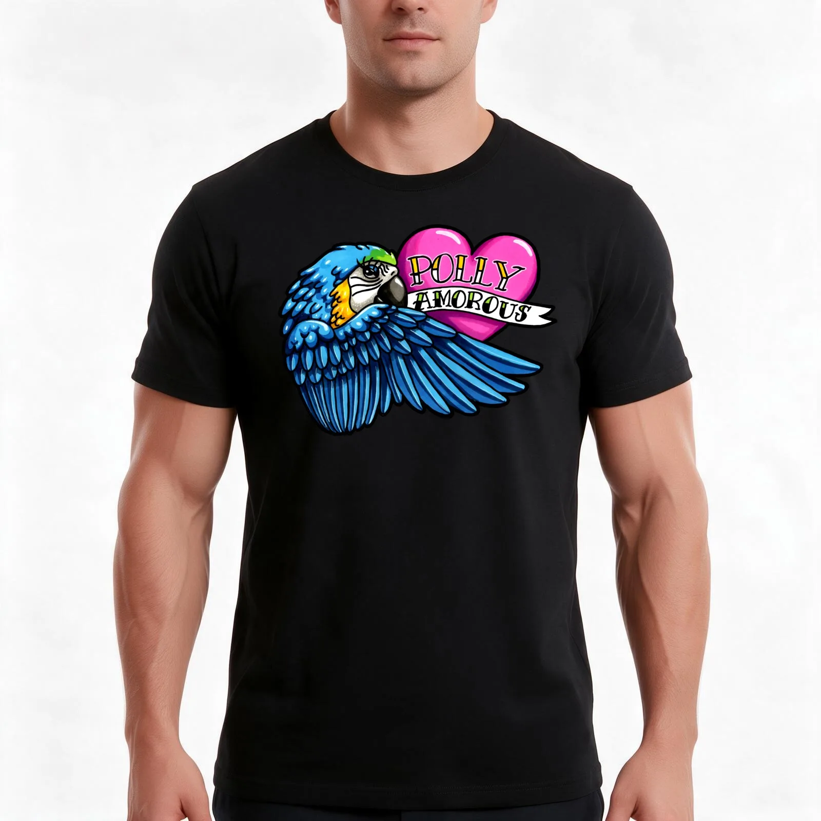 Polly Amorous T-Shirt Summer Casual Cotton Tee Oversized Streetwear Tops Vintage Graphic Print Loose Fit Short Sleeve