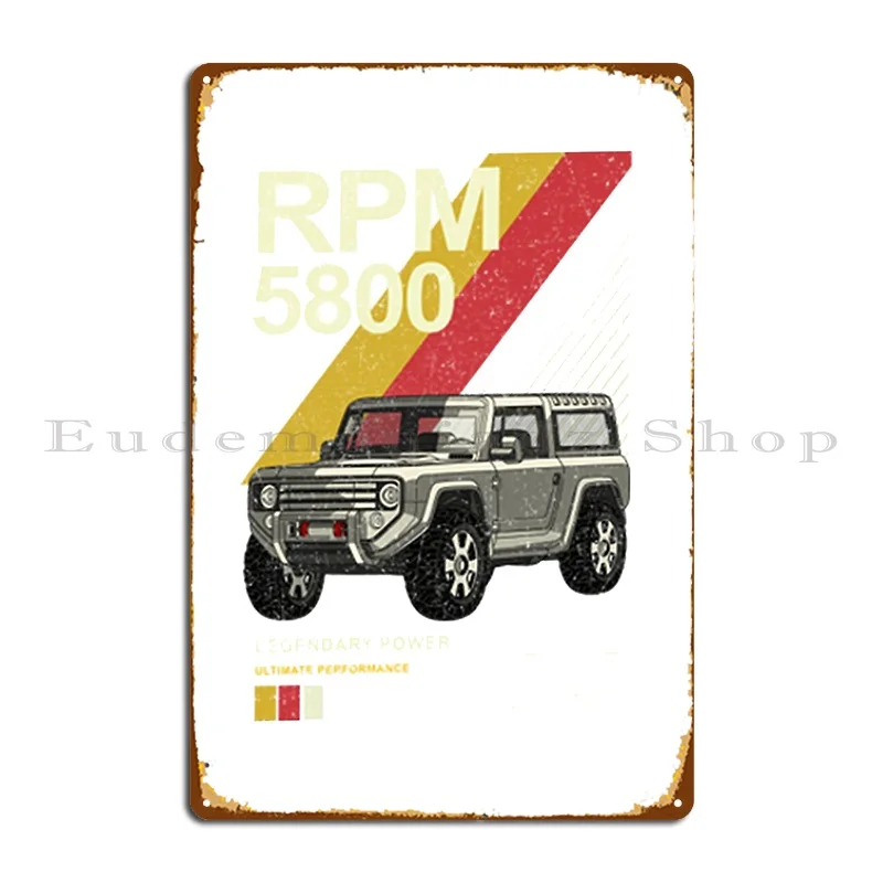 Bronco 4x4 Suv Concept Metal Plaque Poster Decoration Cinema Wall Decor Garage Printing Tin Sign Poster