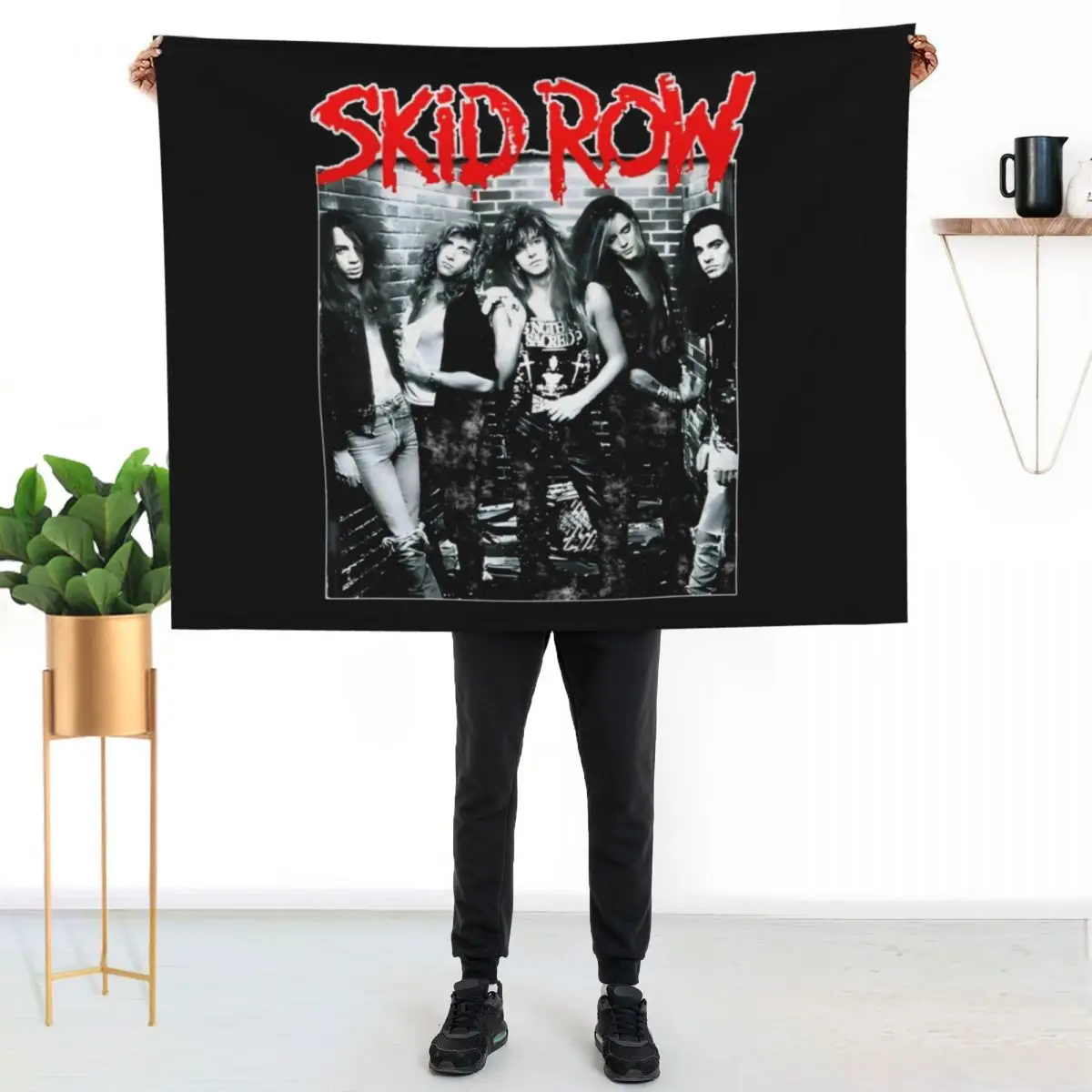 

Skid Row Throw Blanket Warm Napping Blanket for Office Couch Bed