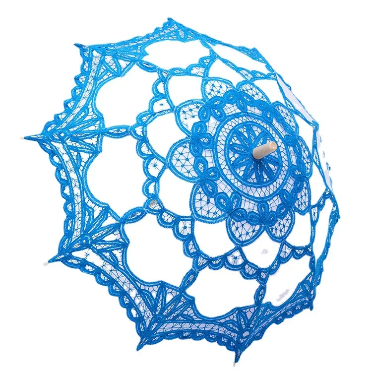 Decorative cotton craft lace umbrella, lace, princess lady creative travel embroidery, photography and dance