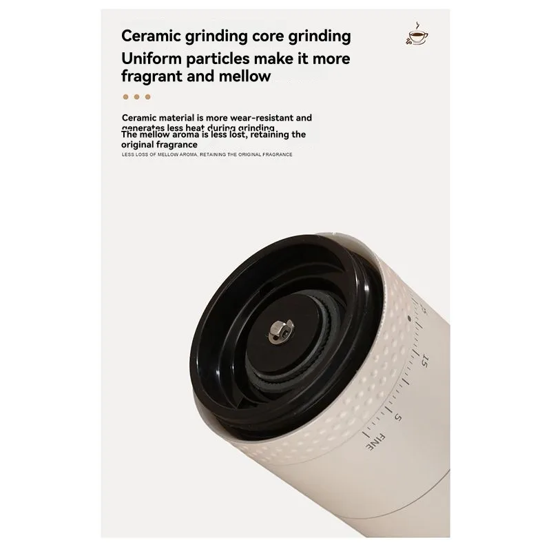 Беспроводная электрическая кофемолка, перезаряжаемая портативная кофемолка с 38 регулируемыми настройками
