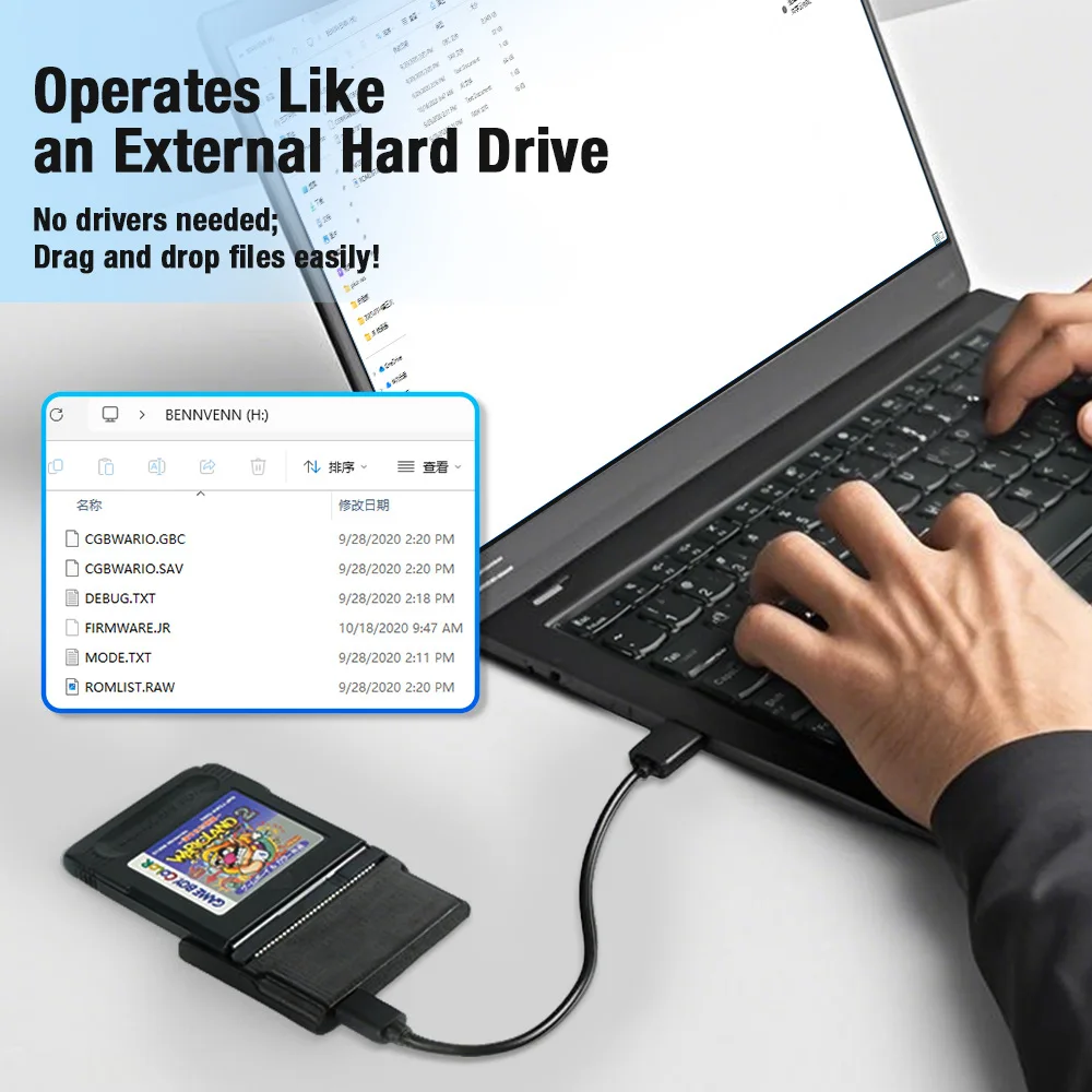 Karta do gry GBFLASH JOEY JR Backup ROM