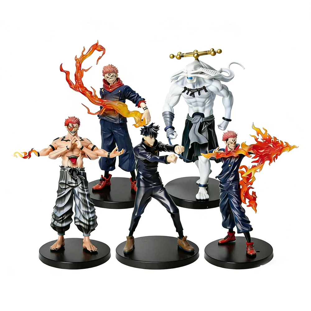 Anime 21cm Jujutsu Kaisen Figur Itadori Yuji Actionfigur Modell PVC Puppe Spielzeug Sammlerstück Desktop-Accessoires Geschenke