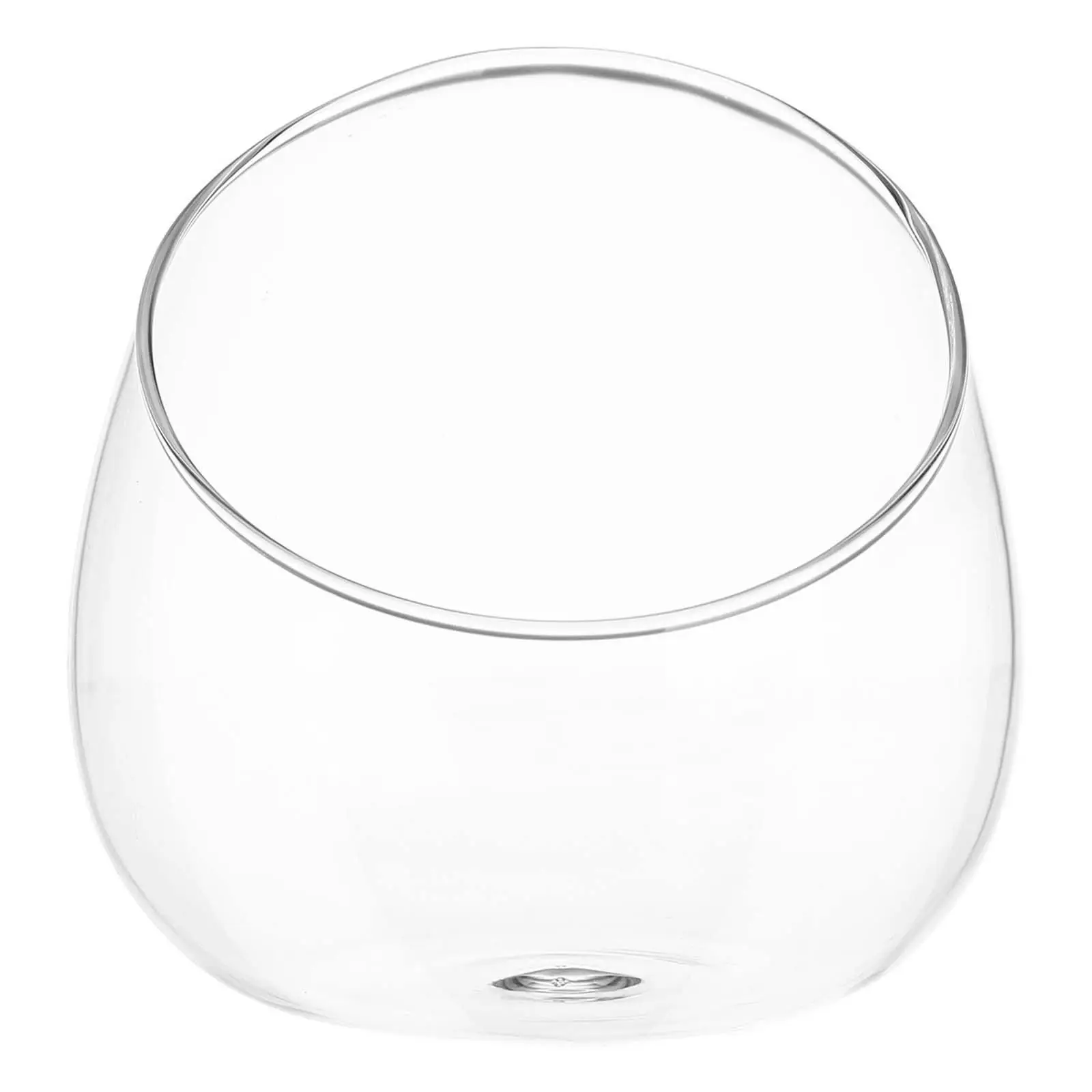 Micro Landscape Glass Terrarium Bowl Clear Slant Cut 10Cm Eco Friendly Sealed Container for Succulents Moss Tabletop Home Decor