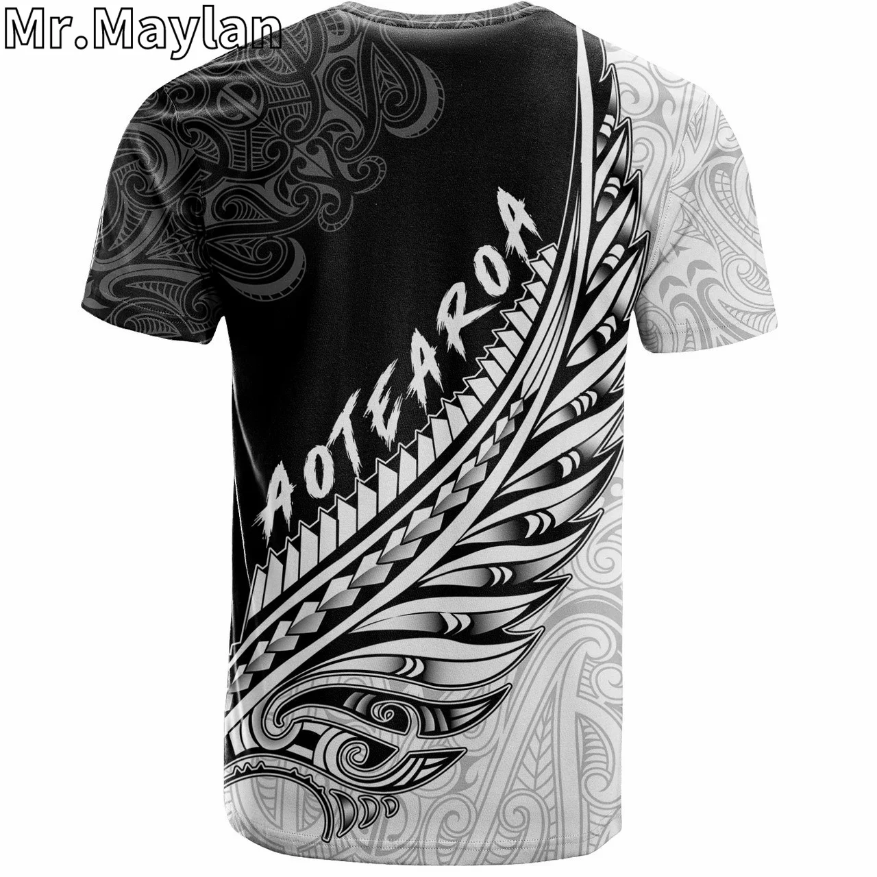 Personalised 3D New Zealand T-Shirt Maori Silver Fern Rugby Vibe Tattoo Hawaii Tshirt Men Women Streetwear Unisex Tee Tops-8