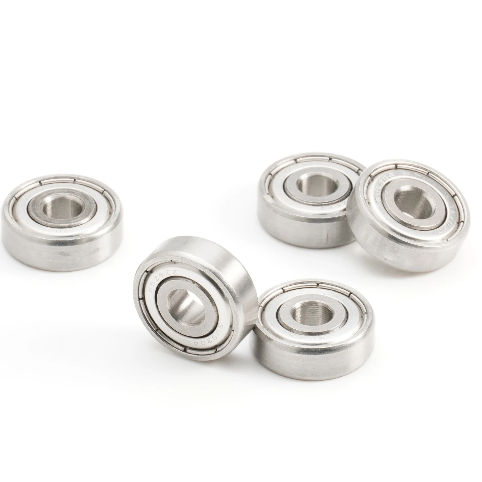 FUSHI 626 ZZ Bearing 6x19x6 mm 10Pcs 626ZZ RS 2RS Flange Handpiece Bearings For Strong Industrial Motors High Speed