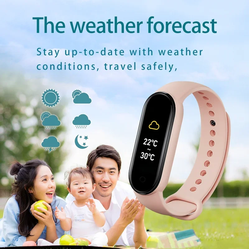 New M7 smart watch SmartBand heart rate smartwatch fitness tracker blood pressure sport bracelet for Mi Band 7 men women