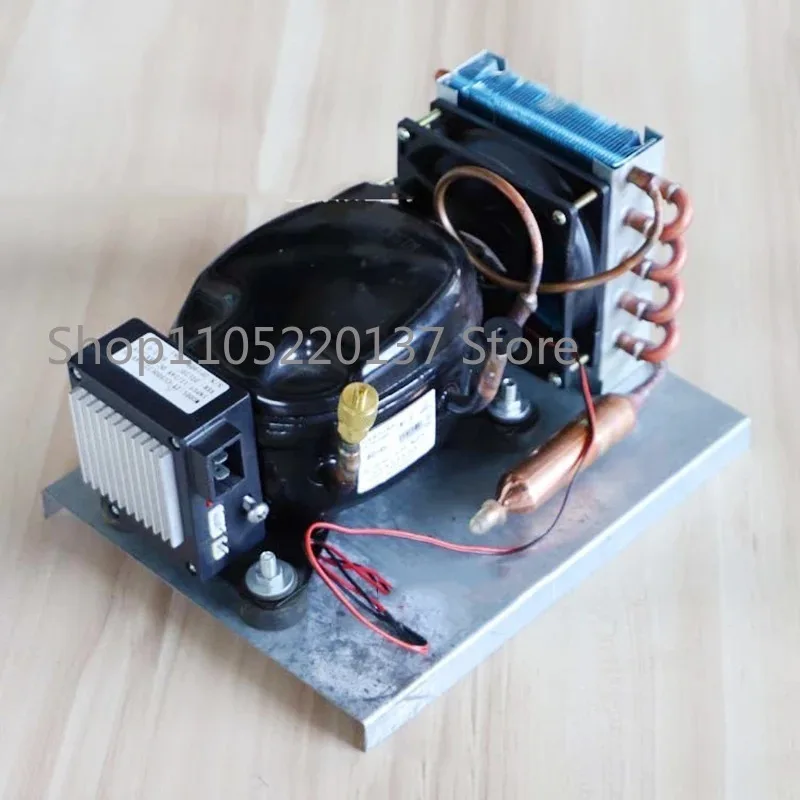BD15HC DC Compressor Condensing Unit Mi-c-ro Refrigerator A-ir-cooled Refrigeration Unit 12V24V