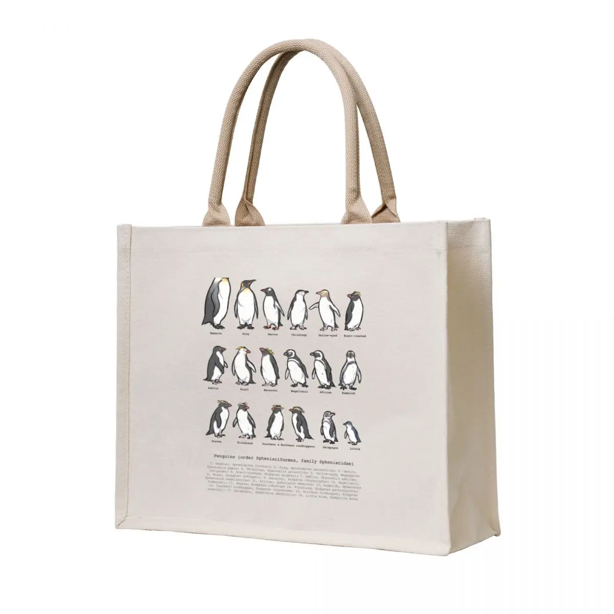 

Penguin Species Tote Bag Beach bag shopper bag women canvas for beach