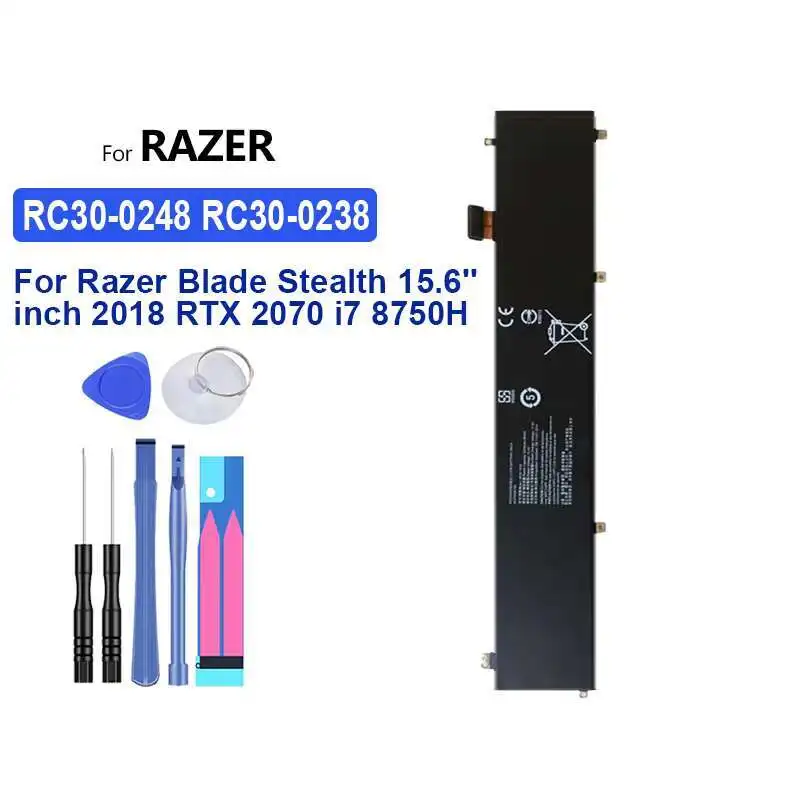 

Laptop Battery RC30-0248 RC30-0238 5209Mah For Razer Blade Stealth 15.6'' Inch 2018 Rtx 2070 I7 8750H