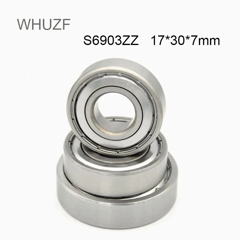 

WHUZF Free Shipping S6903ZZ Stainless Steel Bearing ABEC-3 (10PCS) 17x30x7 mm Thin Section S6903 ZZ Ball Bearings S6903Z S61903Z