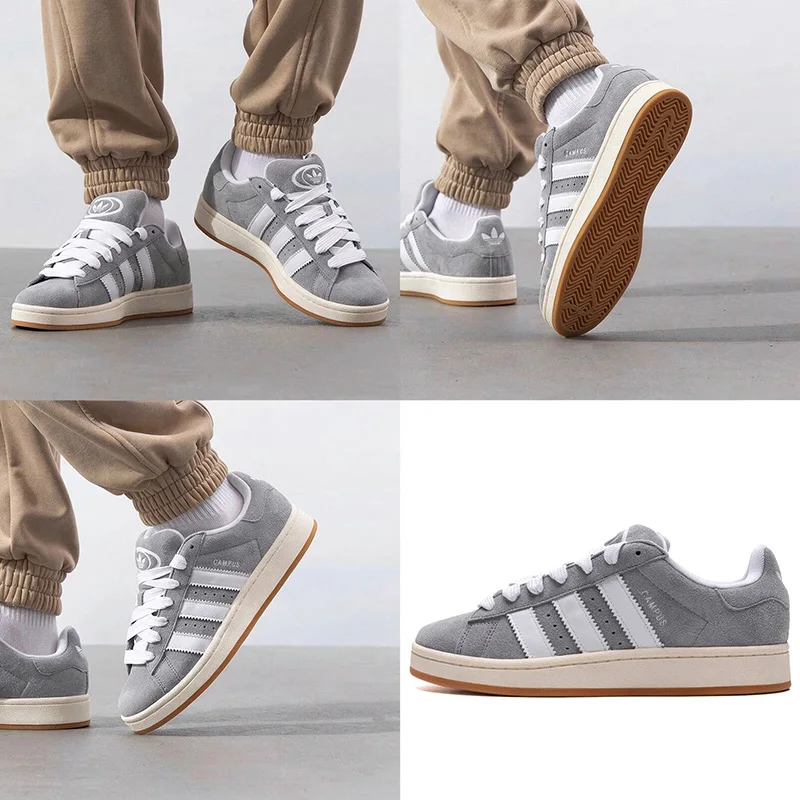 Adidas JQ4109 Lace Up Suede Sneakers Thick Sole Non Slip Retro Daily Casual Walking Shoes