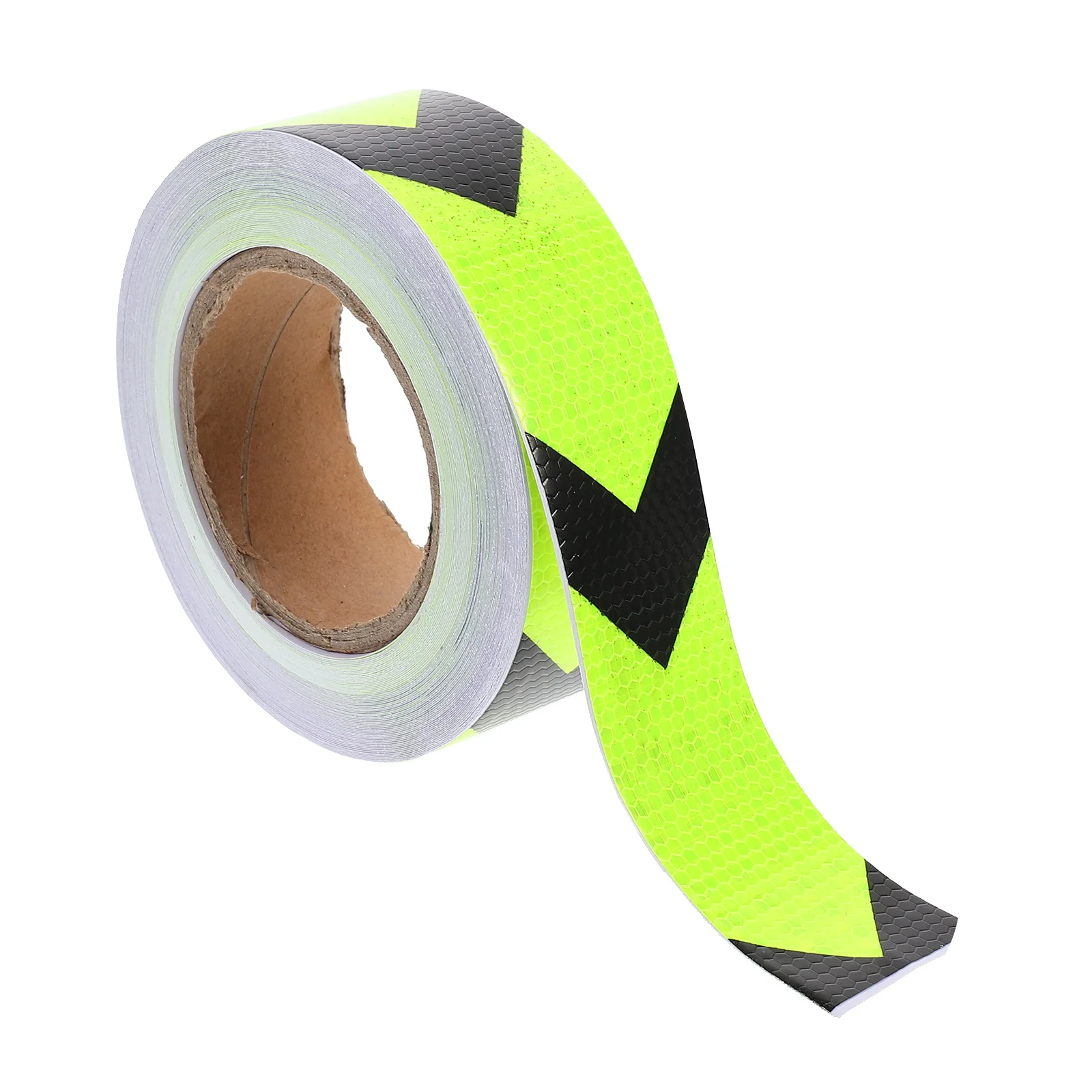 1 Roll Reflective Warning Tape Waterproof Fluorescent Luminous Safety Indicator For Vehicles Road Markings Home Use