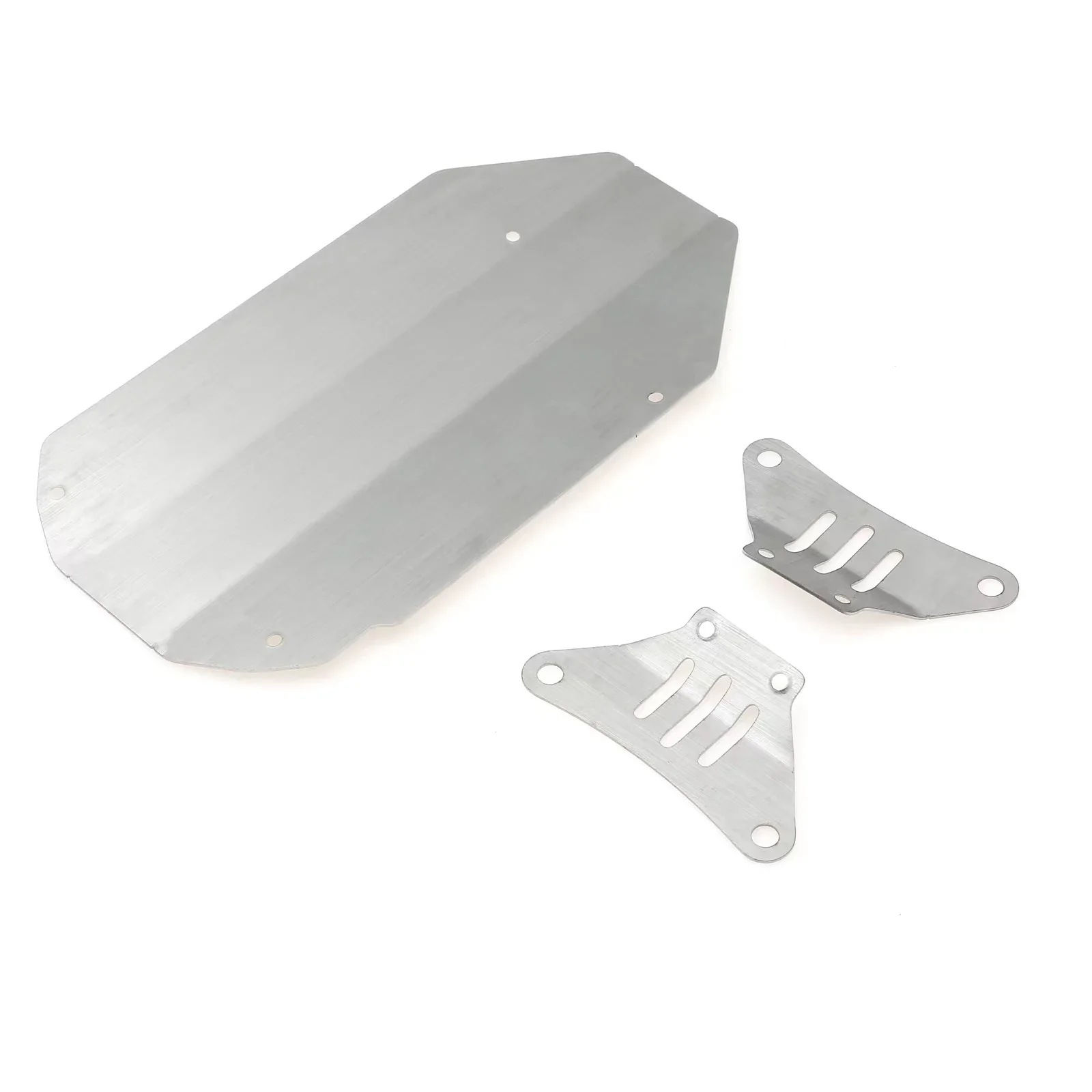 Stainless Steel Chassis Armor Gearbox Protector Skid Plate for Tamiya TT02 TT-02 1/10 RC Car Upgrades Parts Accessories