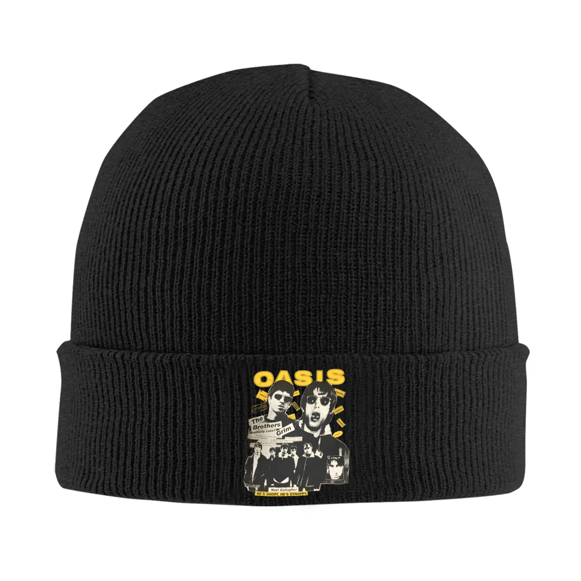 Definitely Maybe  Rock Band Music Knitted Hat Beanie Autumn Winter Hat Warm Unisex  Casual O-Oasis Caps for Men Women Gift,