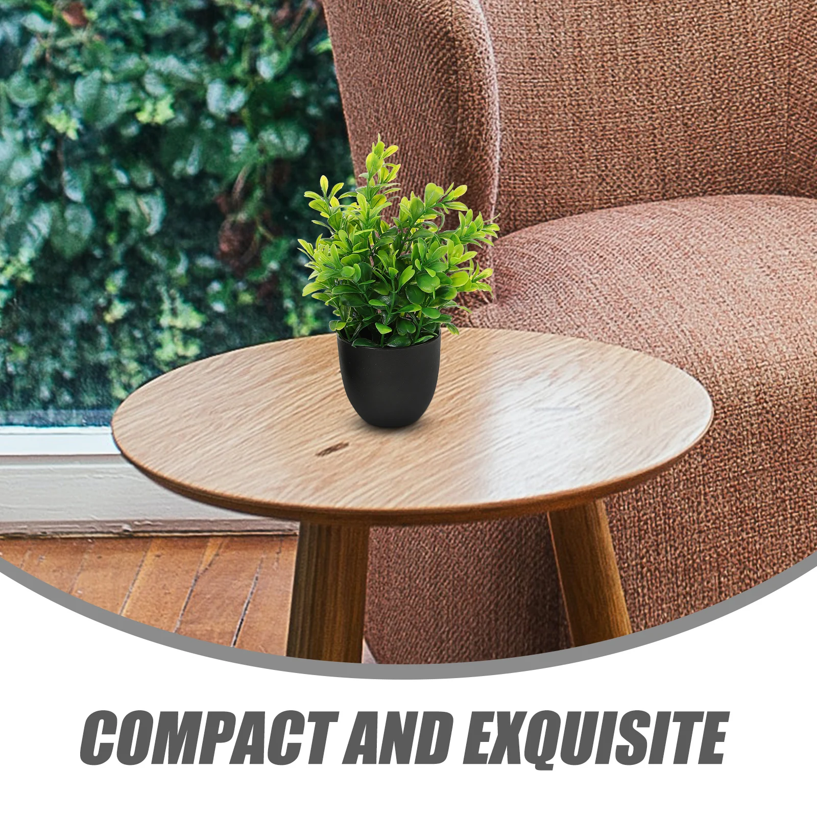 

4 Pcs Artificial Bonsai Plants Black Pot Small Lifelike Fake Decor Home Office Indoor Table Faux Plant Garden Supplies