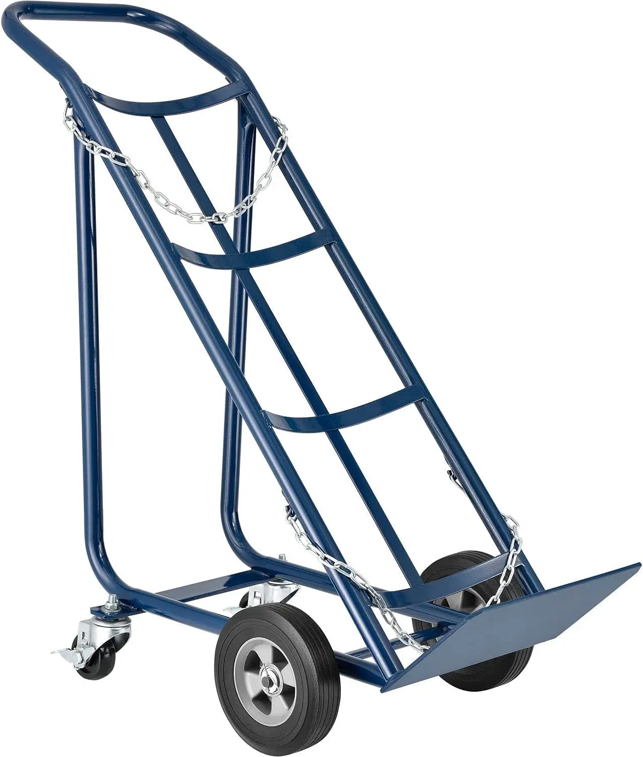 Industriële Tilt Back Cilinder Hand Truck Met Gebogen Handgreep, 800 Lb. Capaciteit, 47 "H