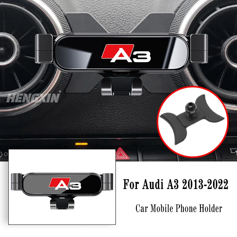 Car Mobile Phone Holder For Audi A3 S3 8V 2014-2025 Air Vent Mounts Stand GPS Gravity Navigation Bracket Car Accessories