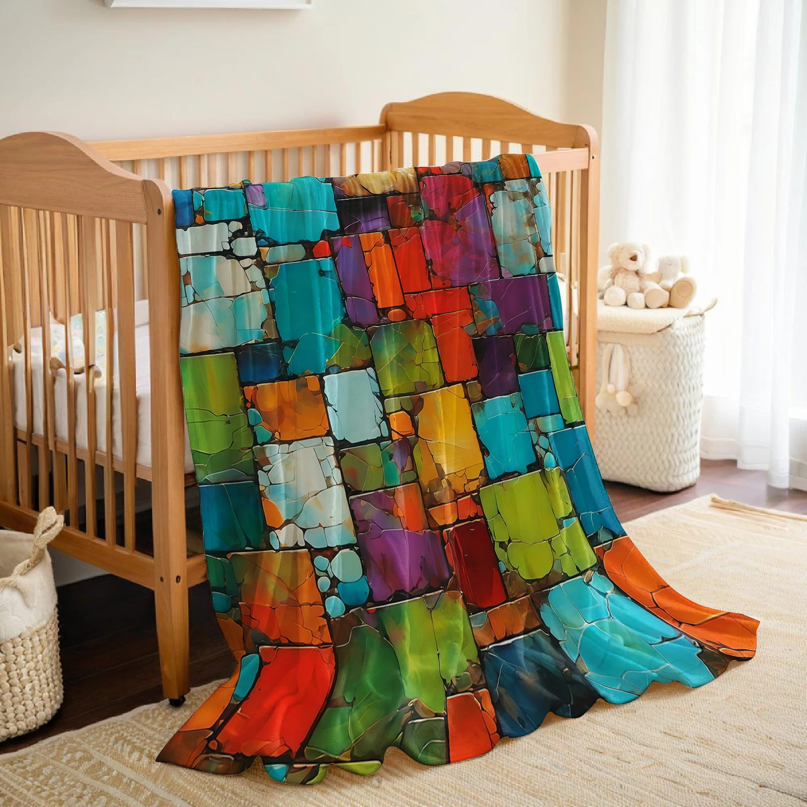 カラーモザイク 軽量マイクロファイバー ソフトクリスマスフリ - Christmas Throw Blanket のレビューと価格