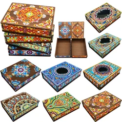 Classic Mandala Style Storage Box Diamond Painting DIY Jewelry Box Desktop Craft Storage Organizer Case Fragmented Ornament
