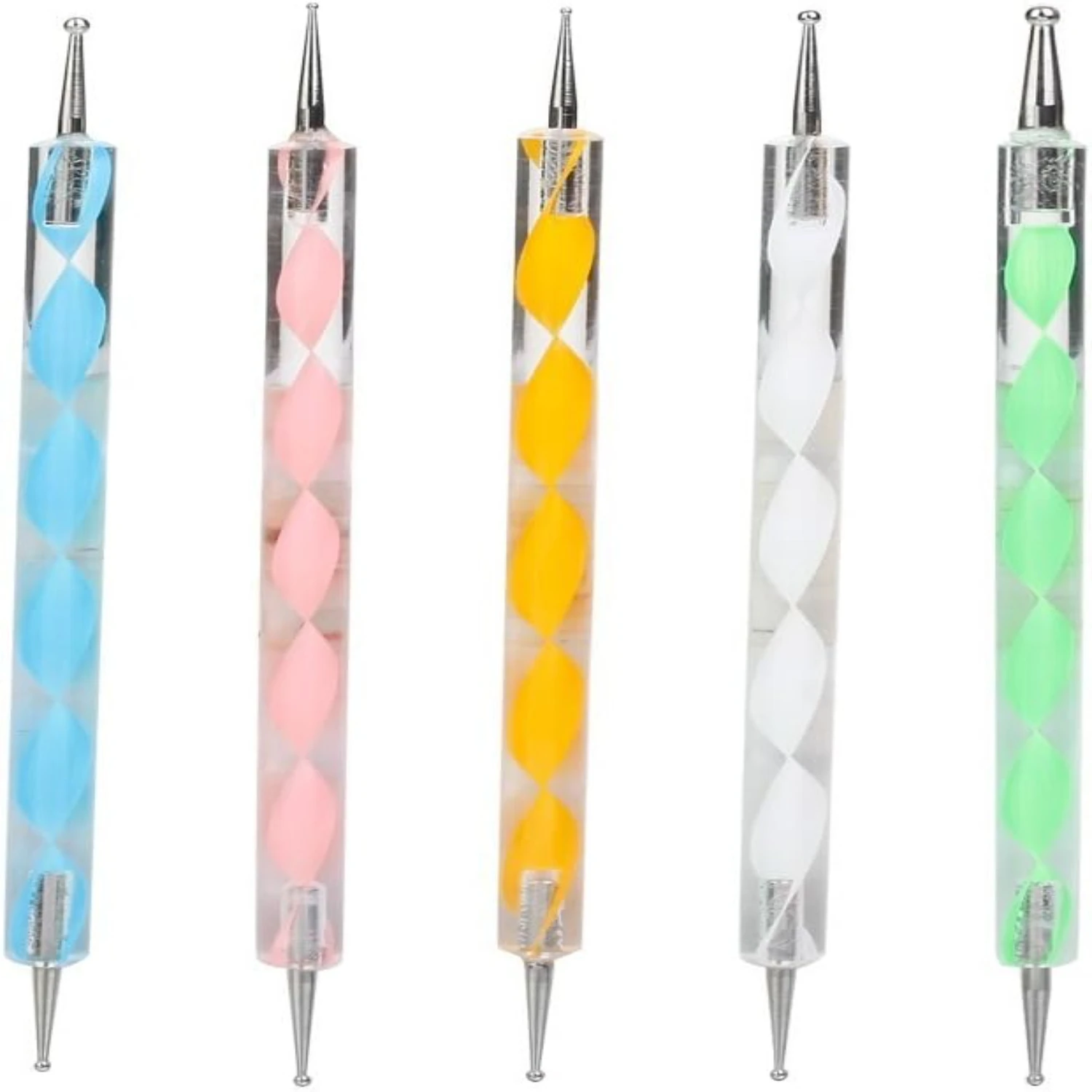 Experience Enhanced Crafting with Professional, Versatile 5-Piece COMIART Ball Stylus Set - Ideal for Nail Art, Sculpting, Embos