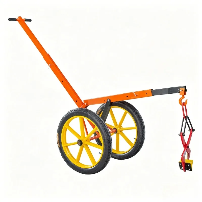 Road Curb Stone Installation Trolley Side Edge Stone Handling Cart Thickened Labor Saving Stable Road Construction Heavy Duty